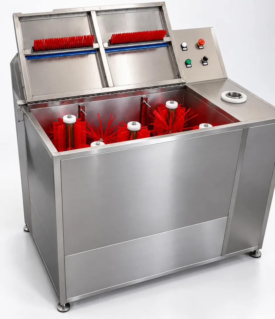 Cepilladora industrial doble BS-2 con lavado interno y externo