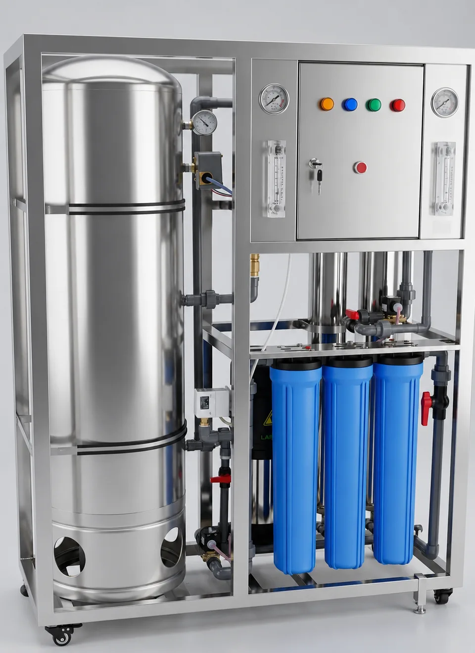 Ósmosis inversa 500 l/h con tanque de acumulación de 200 L