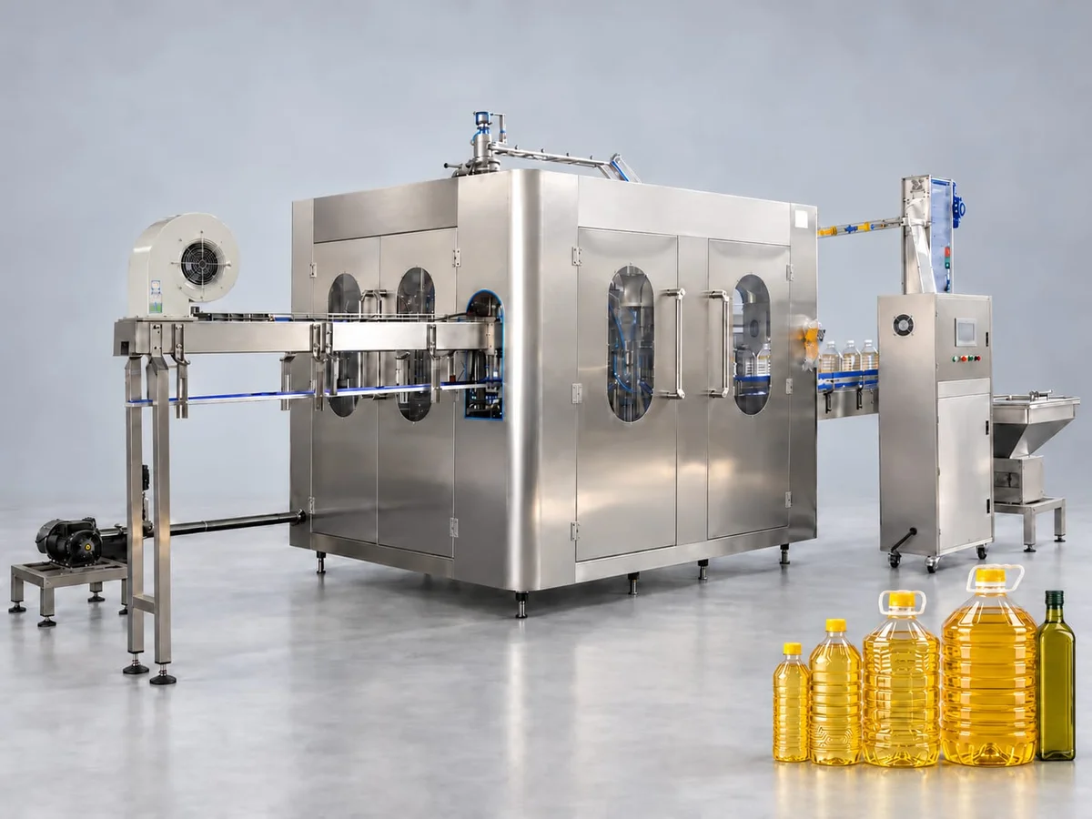 Equipo para el llenado de aceite comestible
