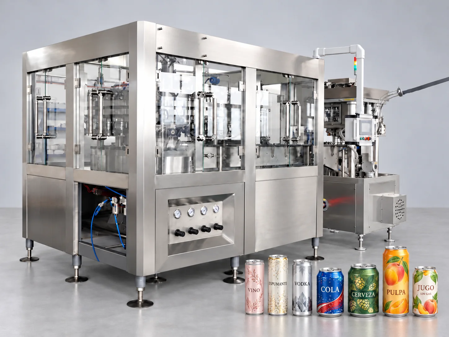 Equipo para el llenado de latas de aluminio